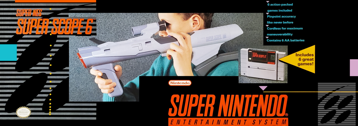 Super Scope 6 box art for Super Nintendo